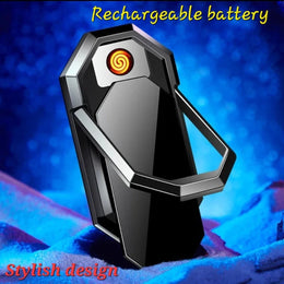 2-in-1 Lighter & Phone Holder – Rechargeable & Stylish