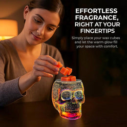 Skull Wax Warmer – 3D Glass Electric Aroma Lamp