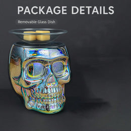 Skull Wax Warmer – 3D Glass Electric Aroma Lamp