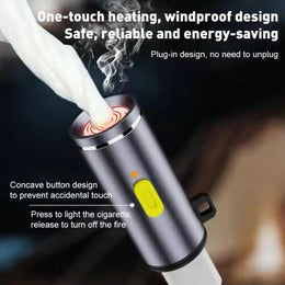 USB-C Mini Electric Lighter – Plug & Blow, No Battery Needed