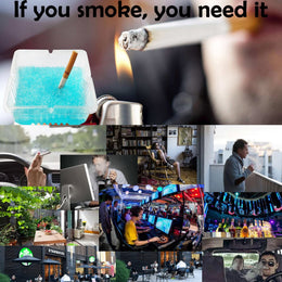 Disposable Ashtray with Sand Deodorizer – Odor-Control Smoking Accessory
