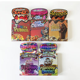 Gomba 3.5g Cali Packs Smell Proof Irregular Shape Mylar Bags Paper Box