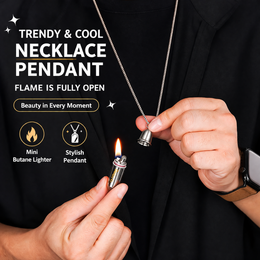 Mini Capsule Necklace Lighter – Kerosene EDC (Portable)