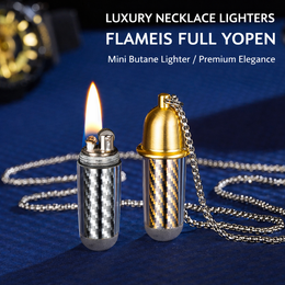 Mini Capsule Necklace Lighter – Kerosene EDC (Portable)