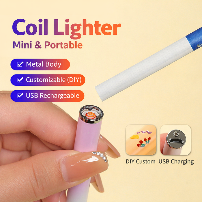 Mini USB Lighter – Windproof & Flameless