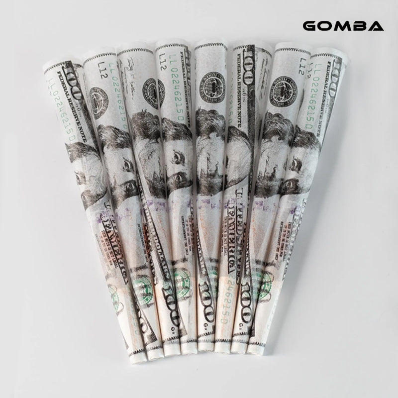Gomba $100 Dollar Bill Pre Rolled Cones 50 Pcs/Jar