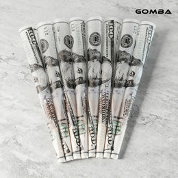 Gomba $100 Dollar Bill Pre Rolled Cones 50 Pcs/Jar