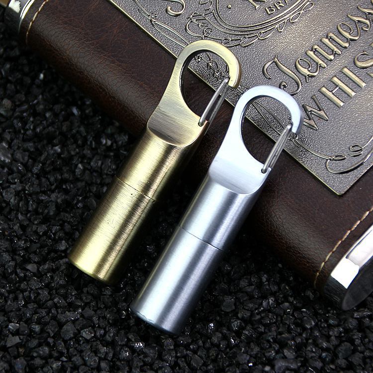 Mini Keychain Lighter – Windproof Kerosene Metal