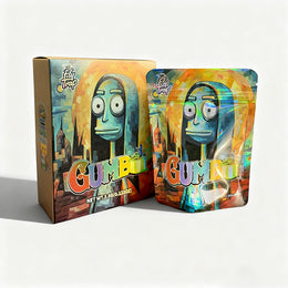 Gomba Wholesale Smell Proo Mylar Bags Custom Paper Box