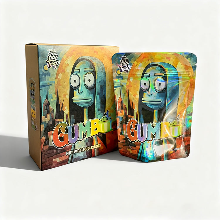 Gomba Wholesale Smell Proo Mylar Bags Custom Paper Box