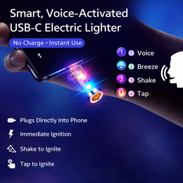 USB-C Mini Electric Lighter – Plug & Use, Flameless & Windproof