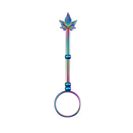2.95inch Cannabis leaf Blunt Joint Ring Holder