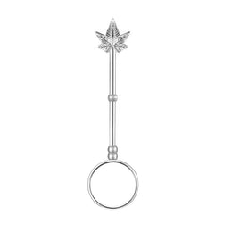 2.95inch Cannabis leaf Blunt Joint Ring Holder