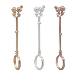 2.95inch Couple Love Blunt Joint Ring Holder