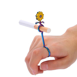 2.95inch Daisy Flower Blunt Joint Ring Holder