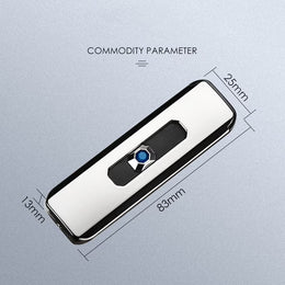 Electric USB Lighter – Rechargeable, Flameless & Windproof